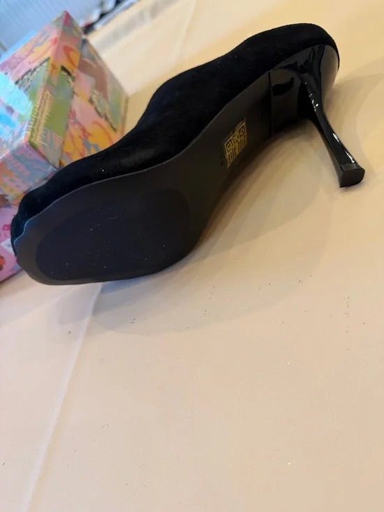 Jeffrey Campbell Black Suede Slip-On Mules - Picture 5 of 5